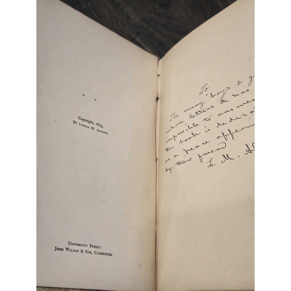 Vtg Eight Cousins by Louisa M Alcott - 1892 - B18 Antique Facsimile Signature - Picture 9 of 12